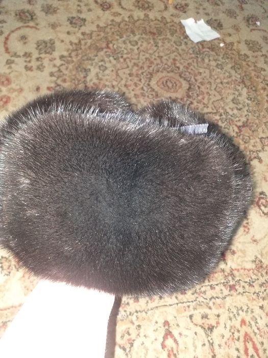 Норковая мужская шапка