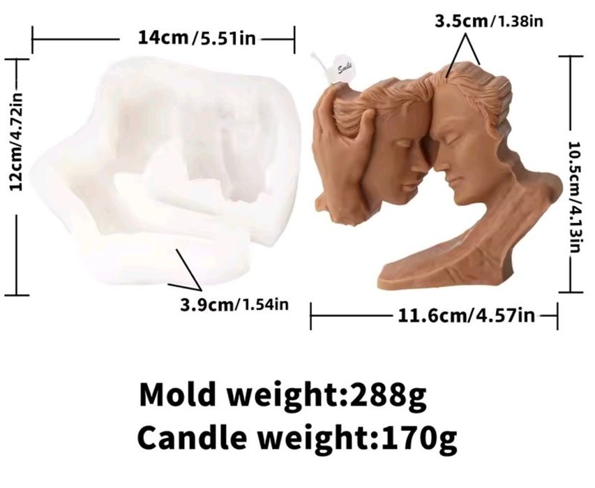 Valentine's Day set 6 matrite lumanari