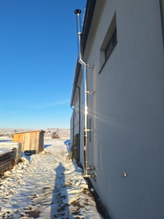 Centrala tip lumanare lemn carbune