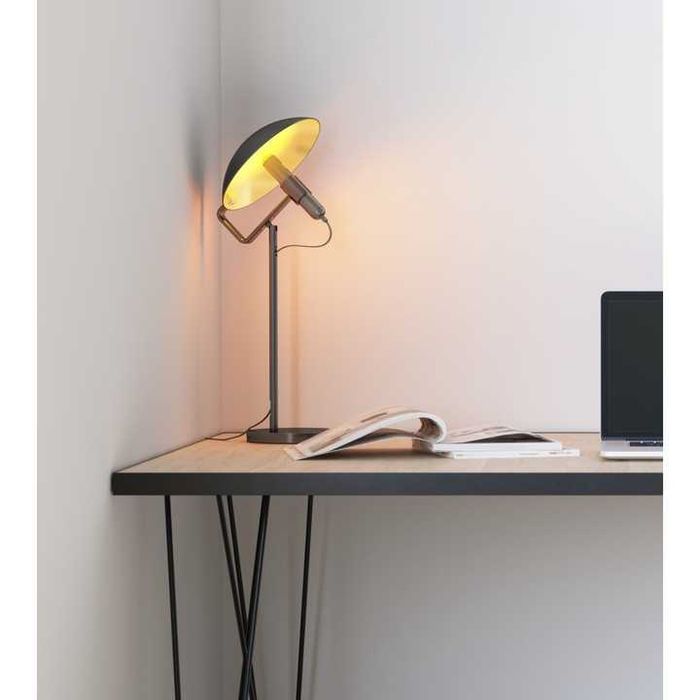 Lampa cu lanterna reincarcabila detasabila si stand pentru birou, gri.