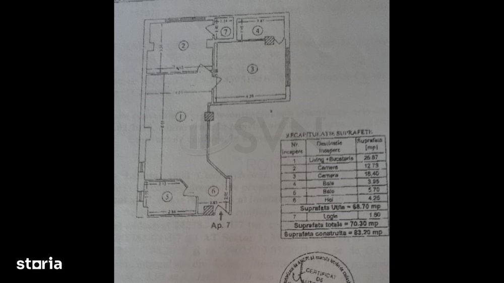 Apartament 3 camere Damaroaia