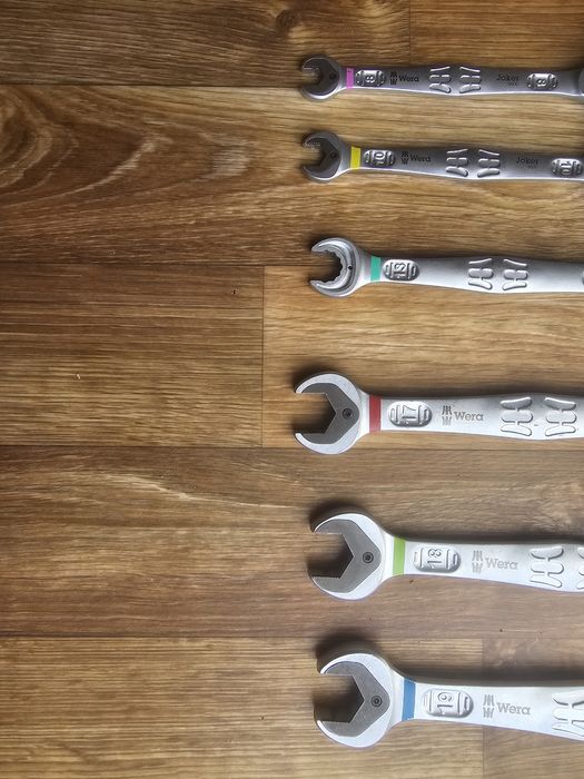 Set 6 chei combinate cu clichet Wera