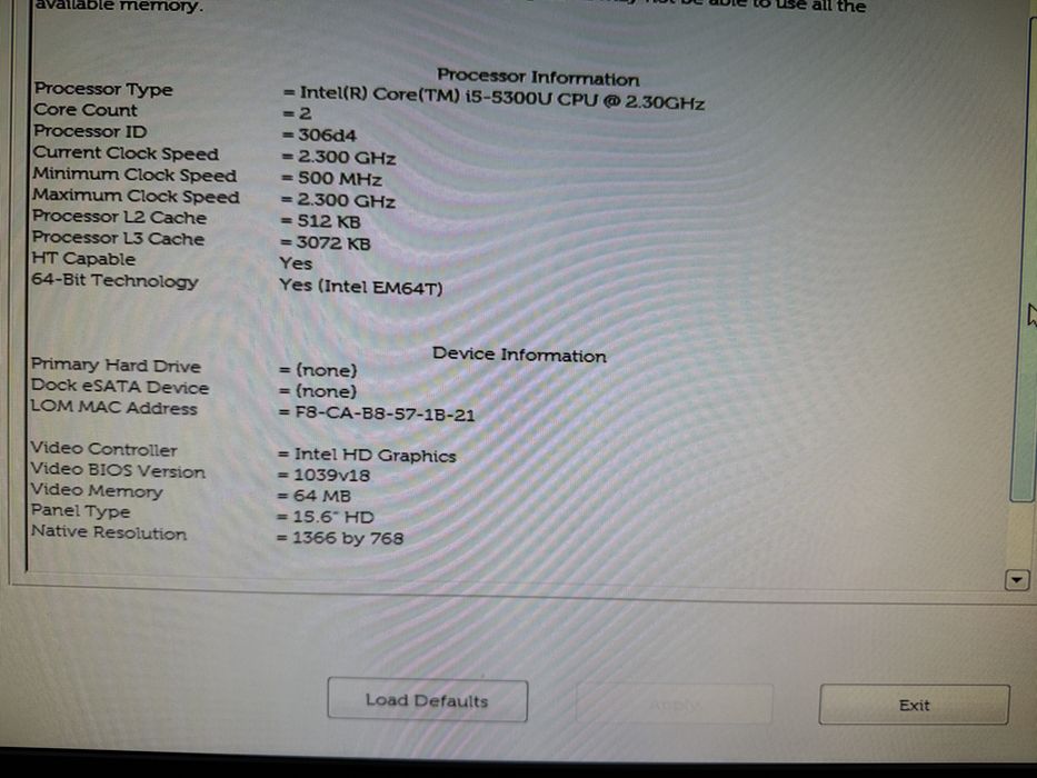 Vand  Dell E5550 stare buna