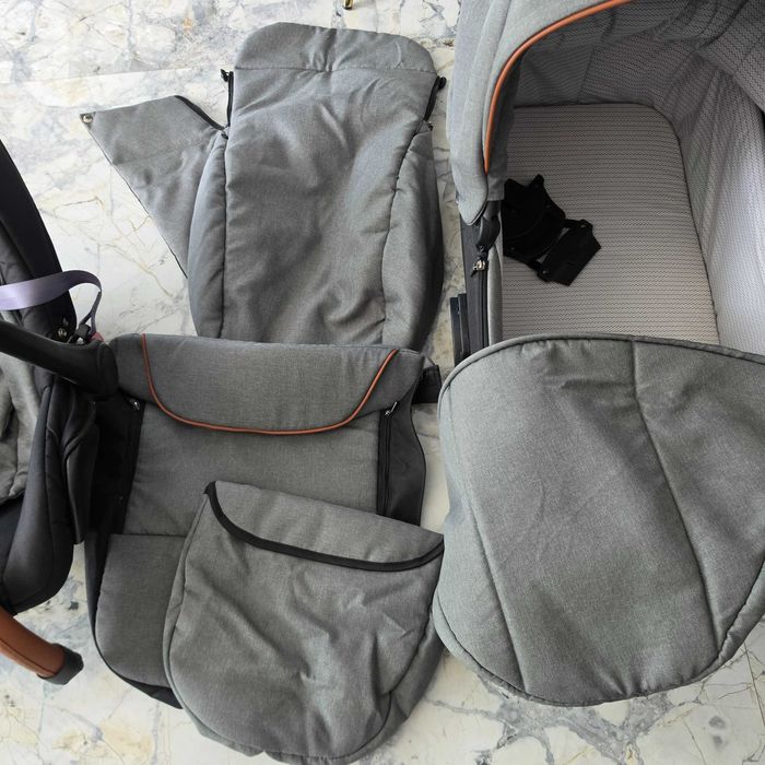 Бебешка количка Tutek DIAMOS | VX 3в1 Green Grey DVX3
