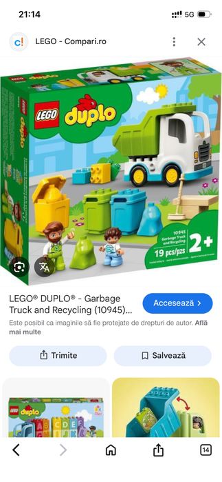 Lego duplo camion de gunoi