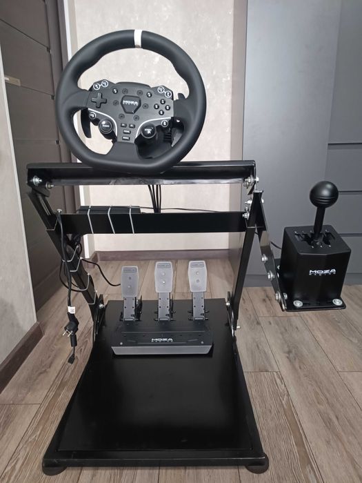 Moza R5 Bundle (V2) + КПП + Сверхпрочная стойка (37 кг)