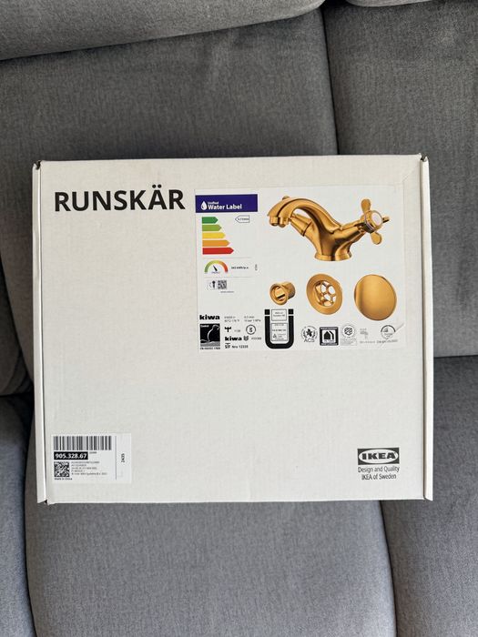 Baterie aurie pentru chiuveta baie  Ikea