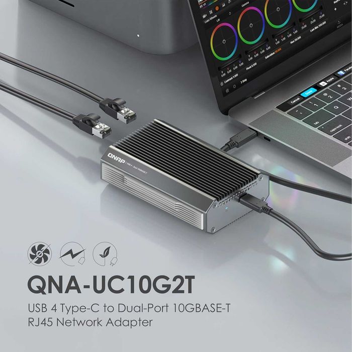 Внешняя сетевая карта QNAP QNA-UC10G2T Dual-Port 10GBASE-T RJ45