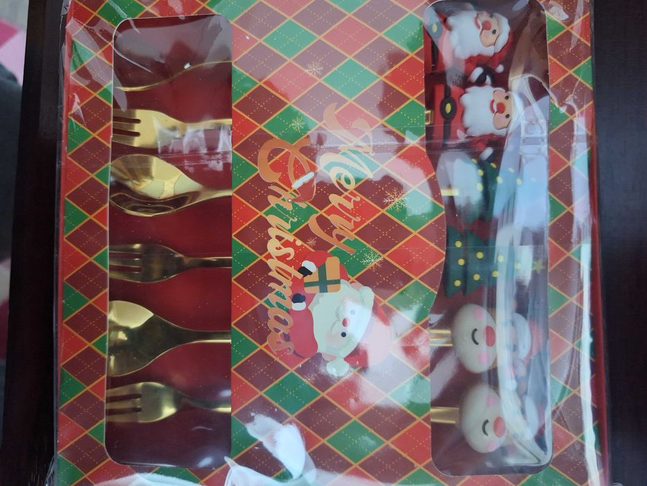 Set 6 piese Inox tacamuri Craciun model deosebit