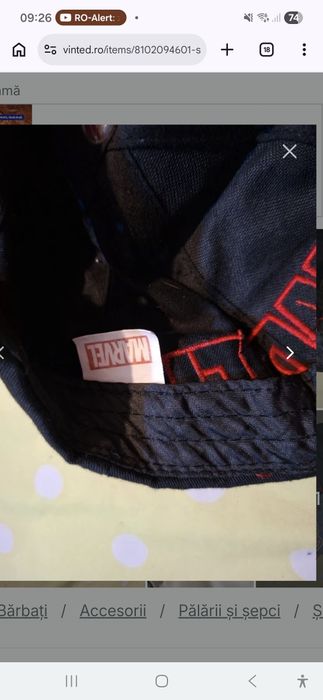 Lot Șepci baiat marvel si wild