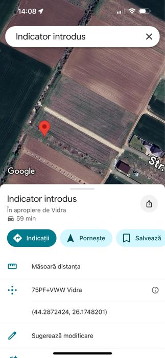 Vand teren intrare in com.Vidra, langa  Berceni, Ilfov