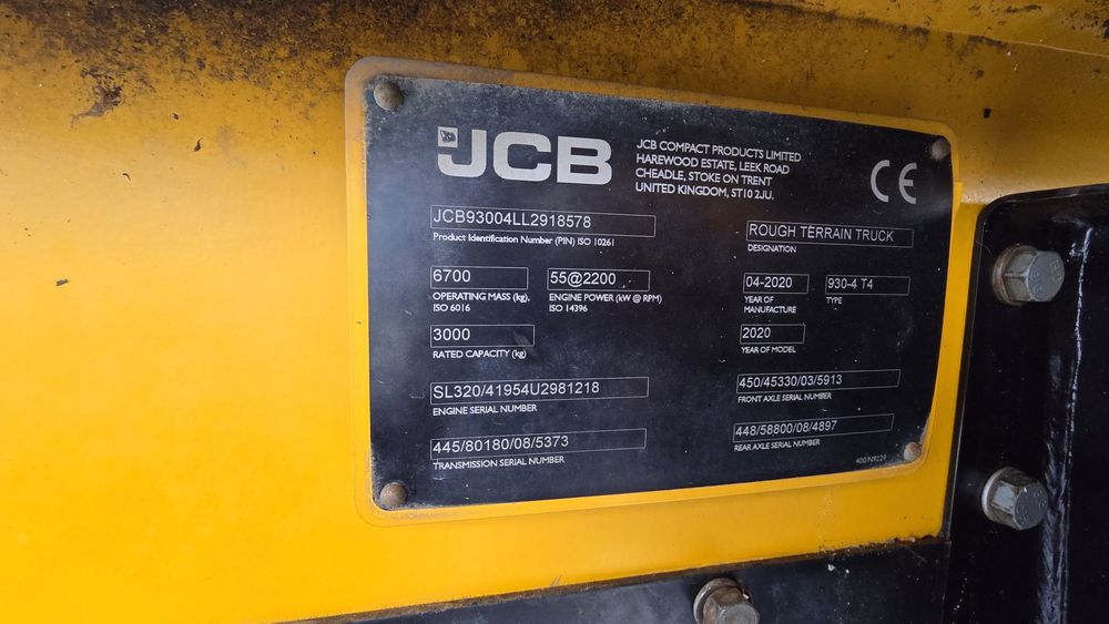Motosivuitor JCB 930 4X4