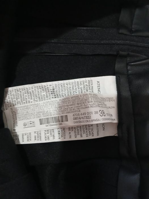 Fusta plisata imitație piele