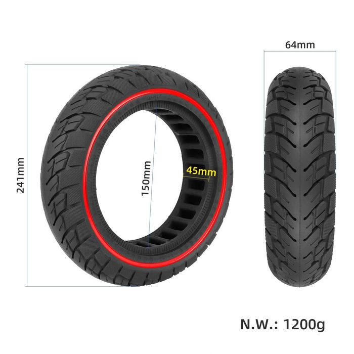 Cauciuc plin 10x2.5 60/70-6.5 trotineta Ninebot MAX G30 Myria Titan