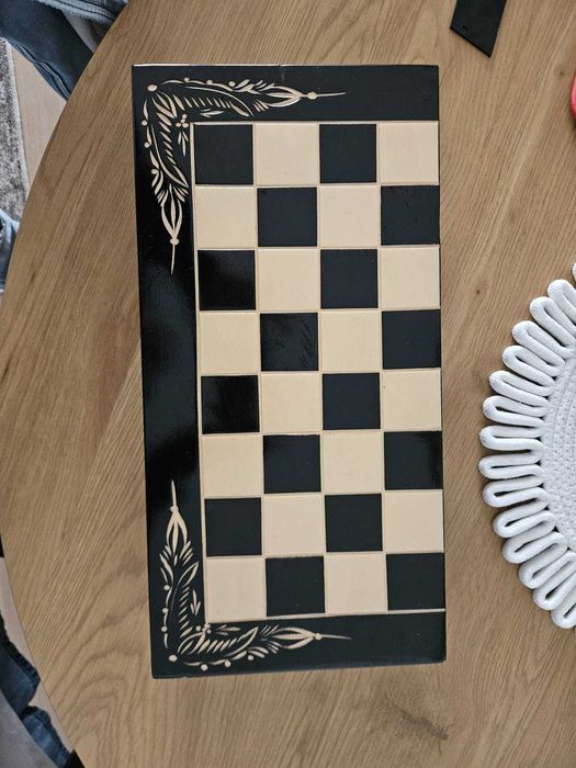 Joc Sah si Table din Lemn 44x44