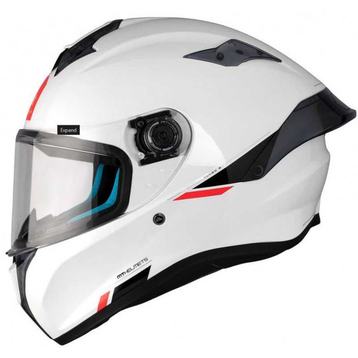 Каска MT Targo S SOLID A0 GLOSS Pearl White