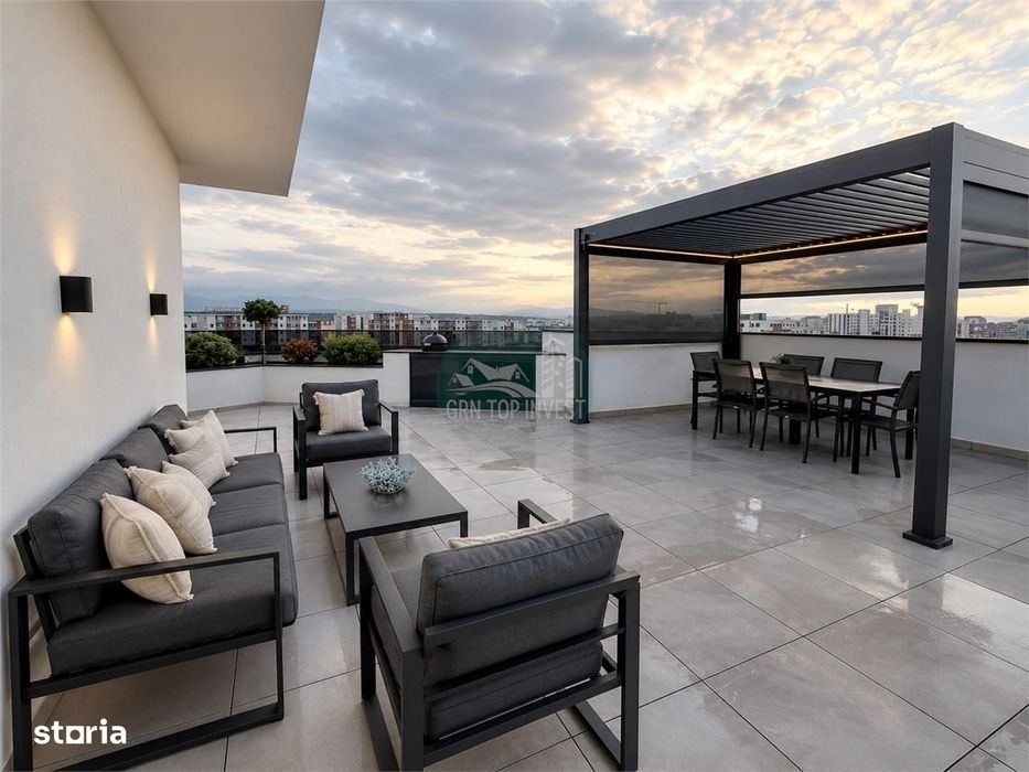 Penthouse EXCLUSIVIST  de LUX 114 mp terasa EVOLUTION