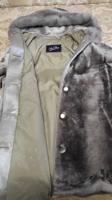 Шуба мутоновая, размер 54.