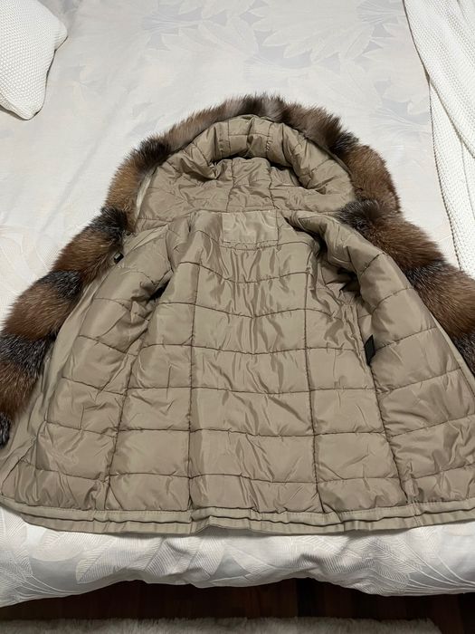 Geaca Parka, blana naturala, purtata foarte putin