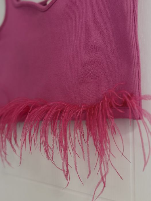 Топ с естествени пера Liu Jo