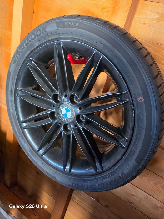Jante BMW negre cu cauciucuri hankook 2 X 205 50 ZR17  si 2 x 22545 r17