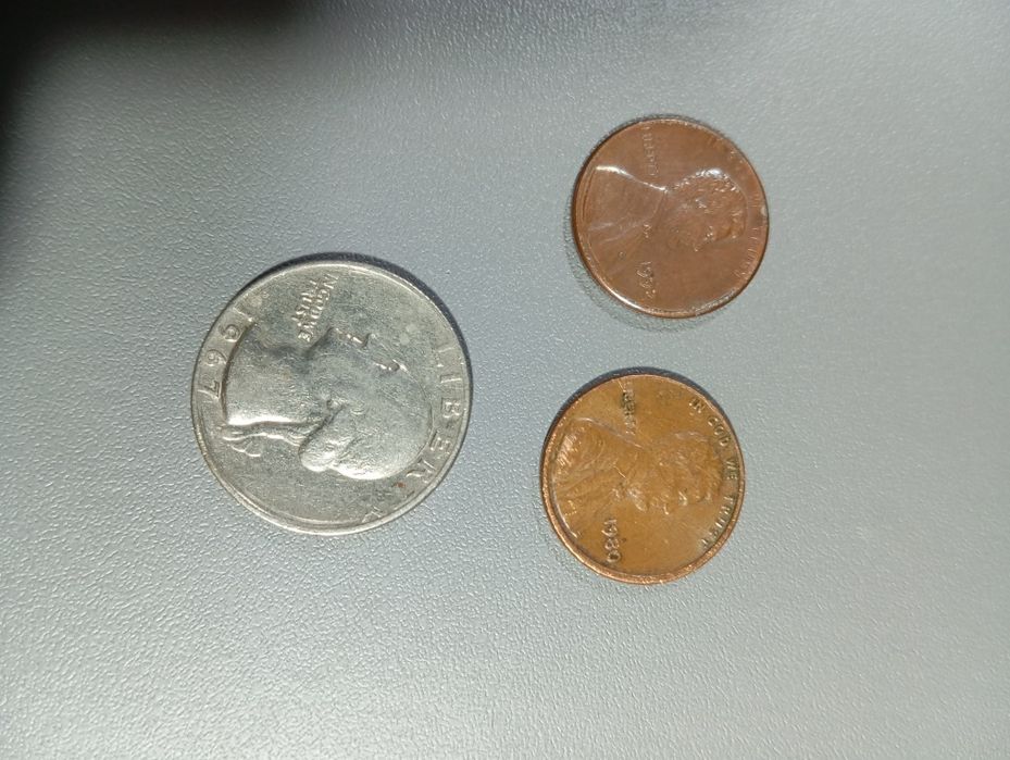 Редкая Американская монета 1967 год, и 1980 цент