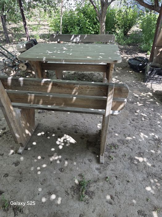 Дачный стол скамейки
