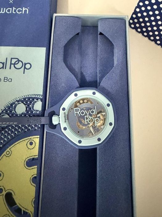 Ap swatch blue audemars piguet мъжки джобен часовник мъжки ръчен часовник АП royal pop