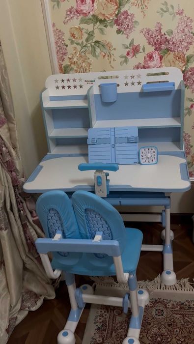 Парта + Стул Трансформер (3-25 ёшгача мос келади) – ДОСТАВКА БЕПУЛ