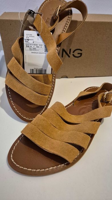 Кожени сандали Mango