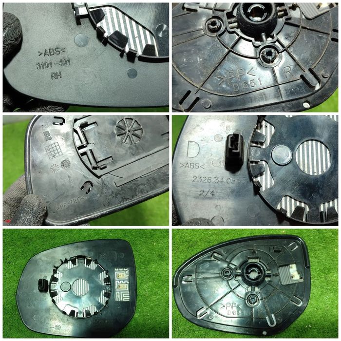STICLA OGLINDA (4 BUC.) SUZUKI SX4 2006-2013  / MAZDA 2 2007-2014 / TOYOTA YARIS 2005-2011 / PEUGEOT 3008 2009-2016 COD OEM 3101-401 / D651 R / PP-T20 / 232634054 (5G2)