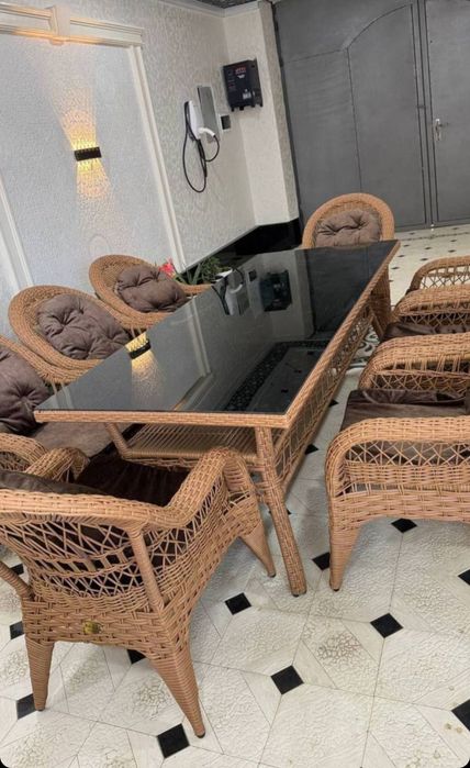 IZABELLA Ratan to'qima stoll stullar  OPTIM NARHIDA DONAGA Ham