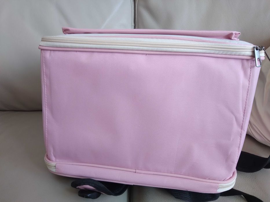 Раница за котки с прозорче и мрежа