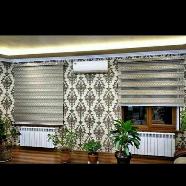 Parda jaluzi jalyuzi combo plise foto akfa rom