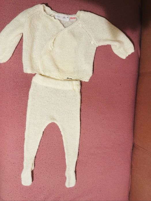 Compleu lana bebe - Zara 3-6 luni