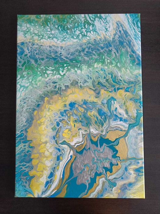 Tablou abstract fluid art 60x50_50x38_la comanda