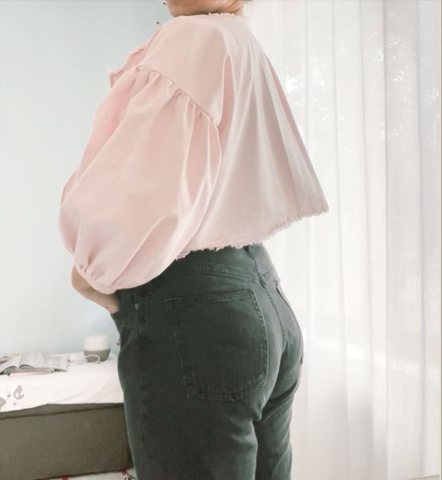 Jacheta unicat din pânză topita în stil ie oversized