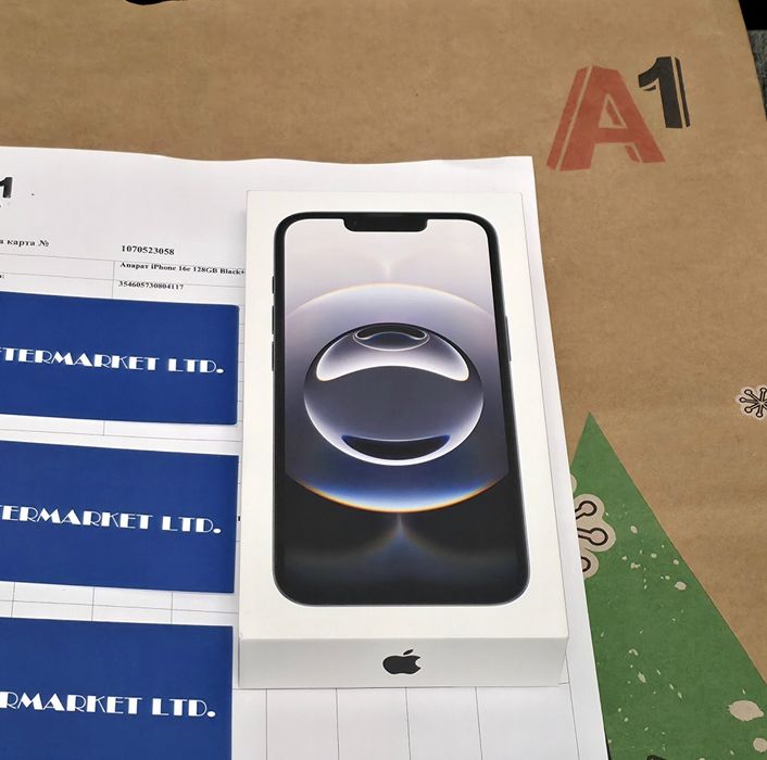 ЗАПЕЧАТАН 128GB iPhone 16e | 16 e A1 Гаранция 2027г. Black | Черен