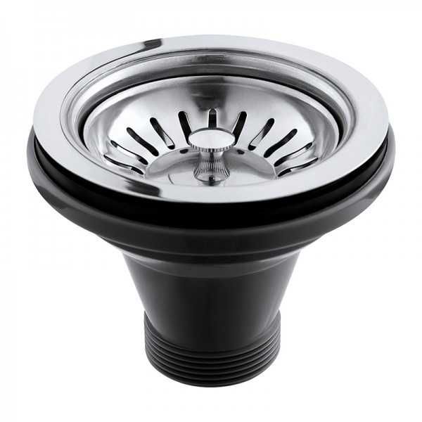 Керамична мивка за фризьорска измивна колона Piramida - бяла/черна