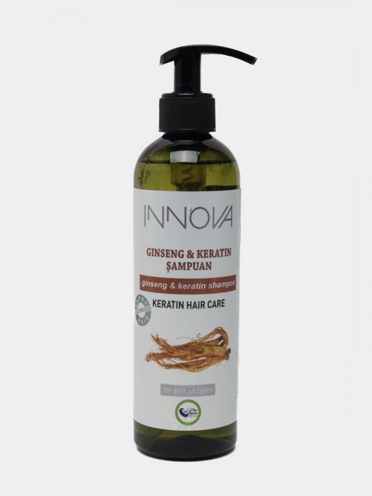 Кератиновый шампунь INNOVA Ginseng & Keratin Shampoo, 400 мл