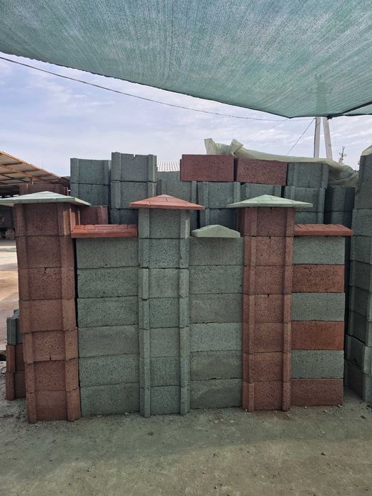 Облицовочный Шлакоблок 39*19 размер Козырек тумба