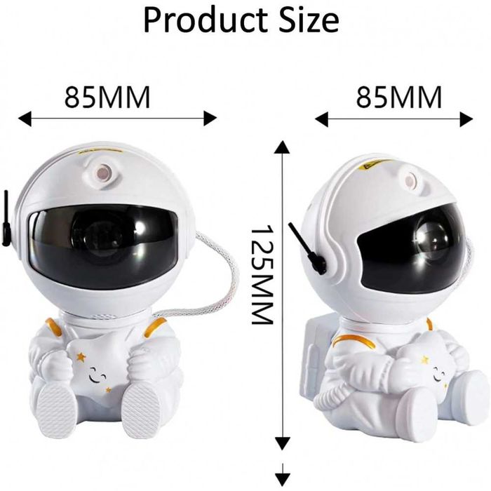 Светлинен, звезден проектор астронавт, нощна лампа с дистанционно