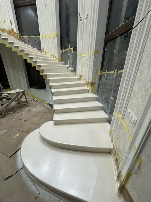 обшивка лестница. Мдф двери