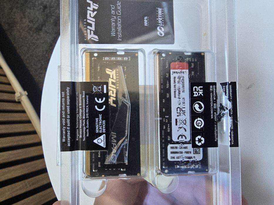 Memorie notebook  laptop .Kingston FURY Impact, 32GB (2x16GB), DDR4, 3200MHz, CL20, 1.2v, Dual