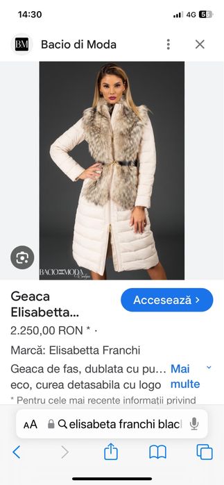 Geaca puf Elisabetta Franchi