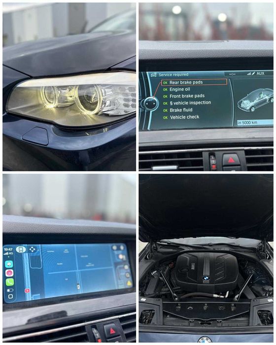 BMW seria 5 F10 520d/ 184cp/ M pachet/ Trapa/ Harman-Kardon/ Carplay/ Butoane