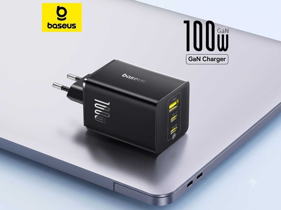 Baseus EnerFill FE11 100W GaN 2C+U Оригинальная быстрая зарядка
