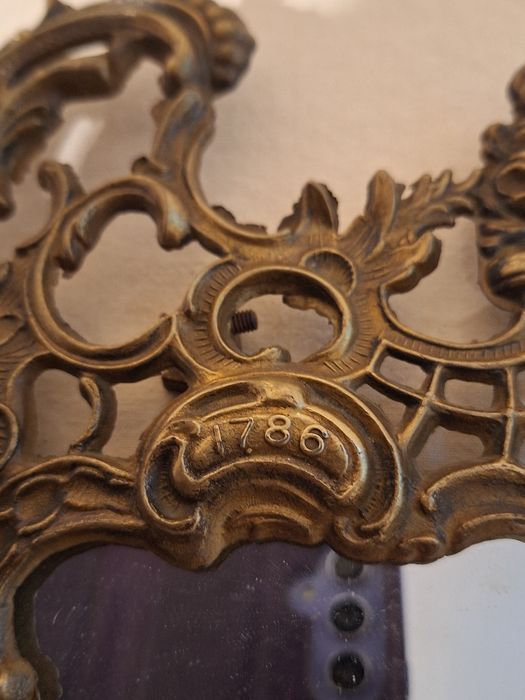 Бароко огледало от месинг