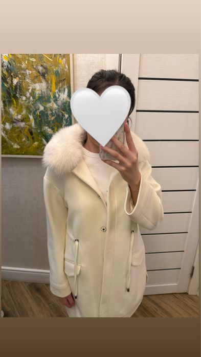 Белое пальто Armodia