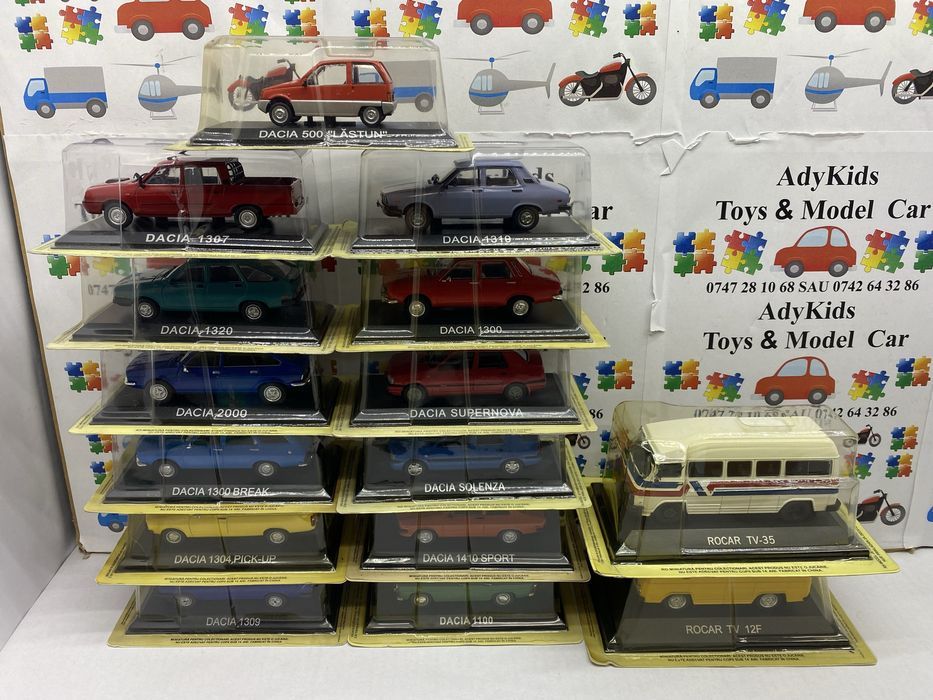 Deagostini Mașini de Legenda macheta auto scara 1:43 Dacia Rocar Tv